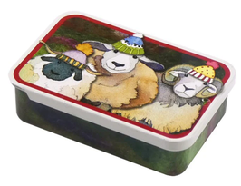 Emma Ball - Minidose mit Schiebedeckel "Happy Sheep"