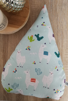 ✩ Coussin  goutte lamas / vert d'eau ✩