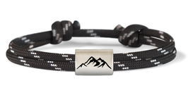 Berg Armbandl schwarz/weiß