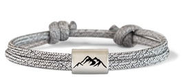 Berg Armbandl grau Muster