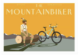 Postkarte Mountainbiker