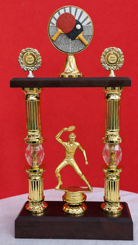 Säulenpokal Pokal Pokale Tischtennis Wanderpokal gold