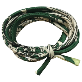silk twill bracelet "emerald"
