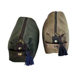 washbag waxed canvas