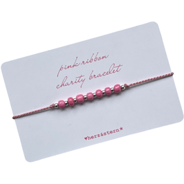 Pink Ribbon Charity Bracelet 2026