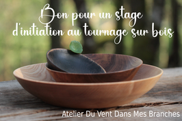 Bon cadeau pour un STAGE DÉCOUVERTE ~ sur une demie journée