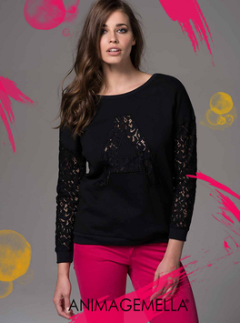 Felpa donna Animagemella art 17AI003 Autunno Inverno 2016/17