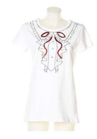 T-shirt maglia donna colore bianco Denny Rose art 63dr16008 Primavera 2016