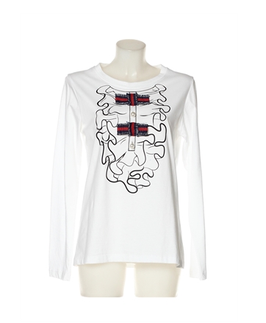 Maglia bianca donna Denny Rose art 721DD60009 Autunno Inverno 2017 2018