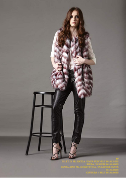 Gilet eco pelliccia donna Almagores art 641AL31502 autunno Inverno 2016/17