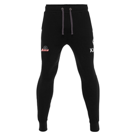 MACRON Harp Sweatpants schwarz mit Sieglarer TV Basketball-Logo und Initialen