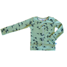 sweater vogels groen