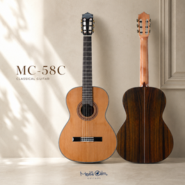 Martinez MC-58C クラシックギター 杉単板 650mm標準サイズ ギグバッグ付き｜メディア・カーム調整済み