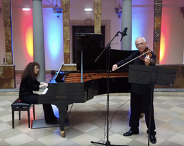 7. Klassikkonzert  am 15. März 2024 "romantisch und virtuos" mit dem Duo Michel Gershwin (Violine) und Anna Viktoria Tyshayeva (Klavier)