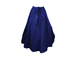 Hut und Robe Rock 100% Baumwolle blau