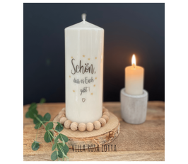 Bluke026 Kerze ⋆ Schön, dass es euch gibt ⋆
