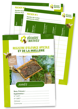 REGISTRE D'ELEVAGE & MIELLERIE
