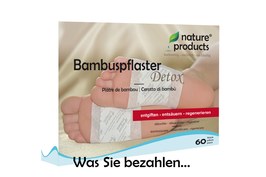 Muttertags-Geschenk: 60 Stk. Bambuspflaster - Detox