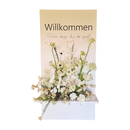 Willkommensschild Klapptafel