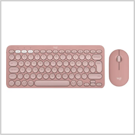 Logitech Pebble 2 Combo Roze - Toetsenbord en muis set