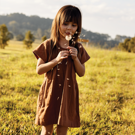 Kleid Kind cinnamon