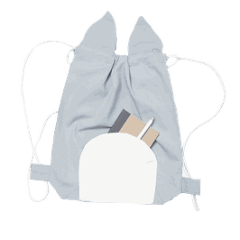 Rucksack animal cat foggy blue