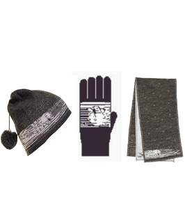 Polar Bear Hat, Gloves, and Scarf Set