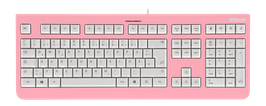 Frozen Raspberry (weiß) - OliWooD USB Tastatur