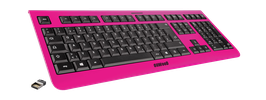 Gleaming Pink (schwarz) - OliWooD Funk Tastatur