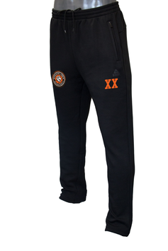 PEAK Trainingshose schwarz mit Bergische Löwen Logo und Initialen