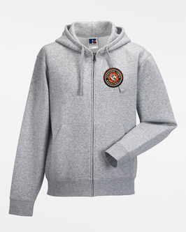 Zip-Hoody Grey mit SG Bergische Löwen Logos und Spielernamen