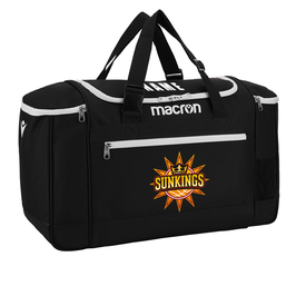 MACRON Trip Sporttasche schwarz mit Sunkings-Logo und Wunschname