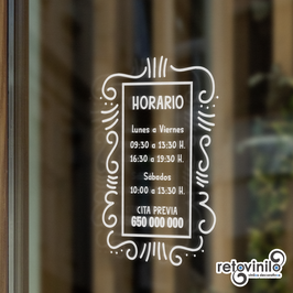 Horarios - Lineas vintage