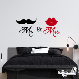 Cabecero - Mr Bigote y Mrs Labios