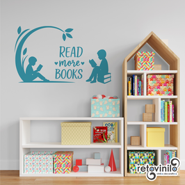 Vinilo educativo - Read more Books