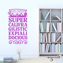 Vinilo educativo - supercalifragilisticexpialidocious