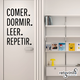 Vinilo educativo - Leer y Repetir
