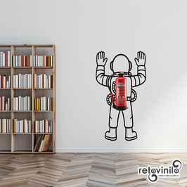 Vinilo educativo - Extintor de Astronauta