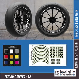 25 - Pack llantas Racing