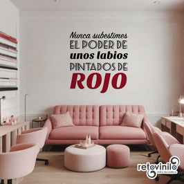 Belleza y Estética - Labios Rojos