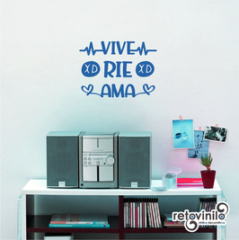Frases en A4 - Vive, rie, ama