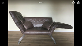 de Sede  Design Sofa DS142 Leder braun mit Kissen