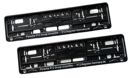 Porsche 912 Group Urzwölfer Kennzeichen-Halter Set