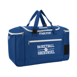 MACRON Trip Sporttasche royal blau mit TSGO Basketball-Logo und Wunschname