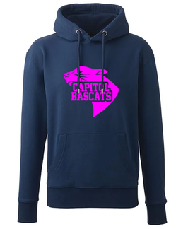 Hoodie Navy Blau mit Capitol Bascats Logo