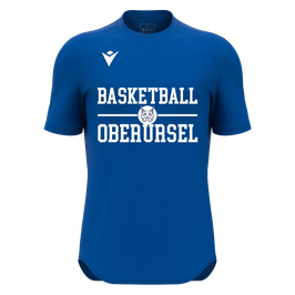 Macron Void Shootingshirt royal blau mit weißem TSGO Basketball-Logo und Wunschname
