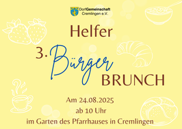 Helfer - Ticket 3.BürgerBrunch
