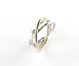 Neuhoff | Ring | Gelbgold+Weißgold | 333/- Gold | 50-01209-1032