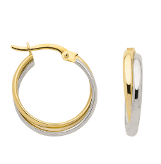 Neuhoff | Creolen | Gelbgold/Weißgold | 333/- Gold | OS 159497