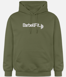 Militärgrün - Gildan Unisex Softstyle® Midweight Hoodie - BARBELLFIT STICK